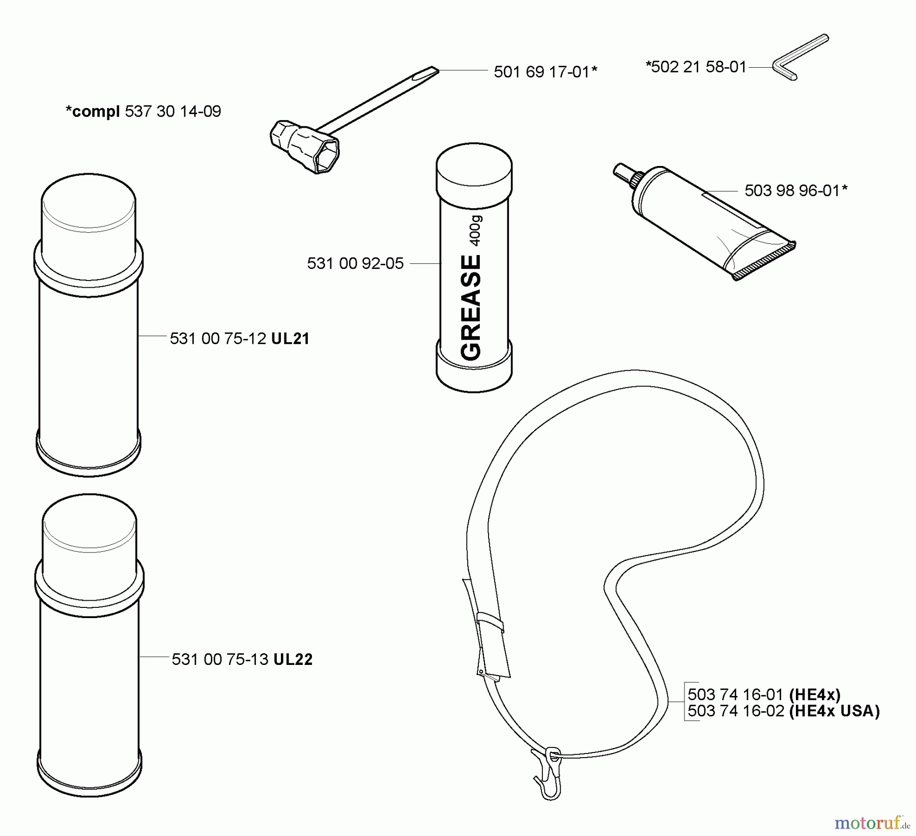 Husqvarna Heckenscheren 325 HE 4X - Husqvarna Hedge Trimmer (2005-02 to 2005-08) Accessories