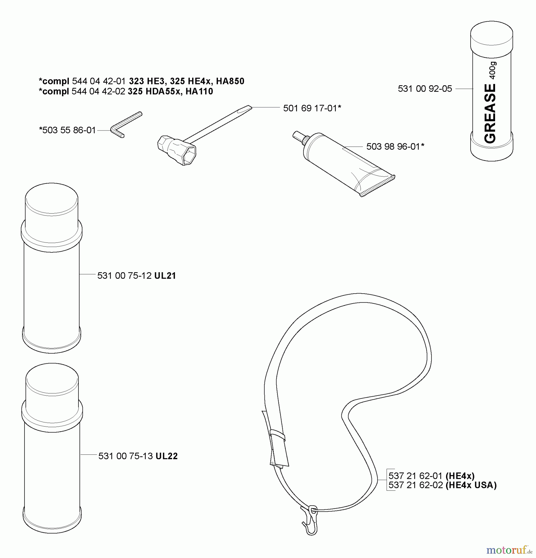 Husqvarna Zubehör HA 850 - Husqvarna Hedge Trimmer Attachment (2005-09 to 2005-09) Accessories