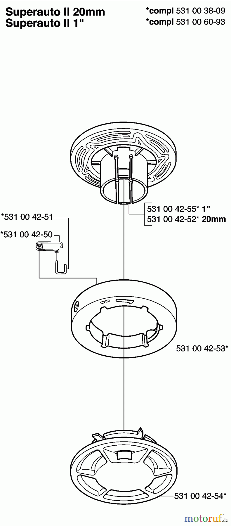 Husqvarna Zubehör Husqvarna Trimmer Heads (2007-04 & After) Super Auto II