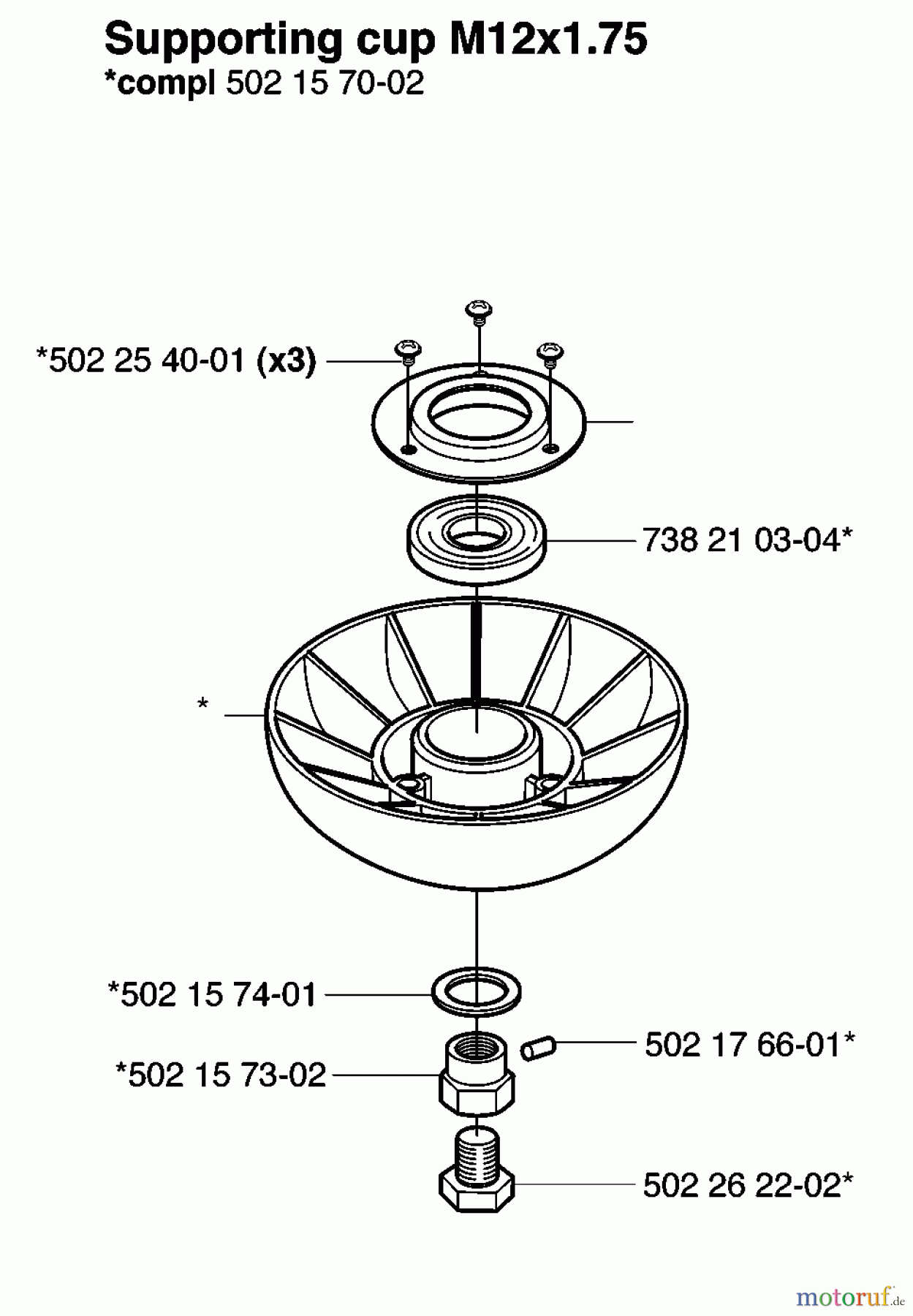Husqvarna Zubehör Husqvarna Trimmer Heads (2007-04 & After) Support Cup