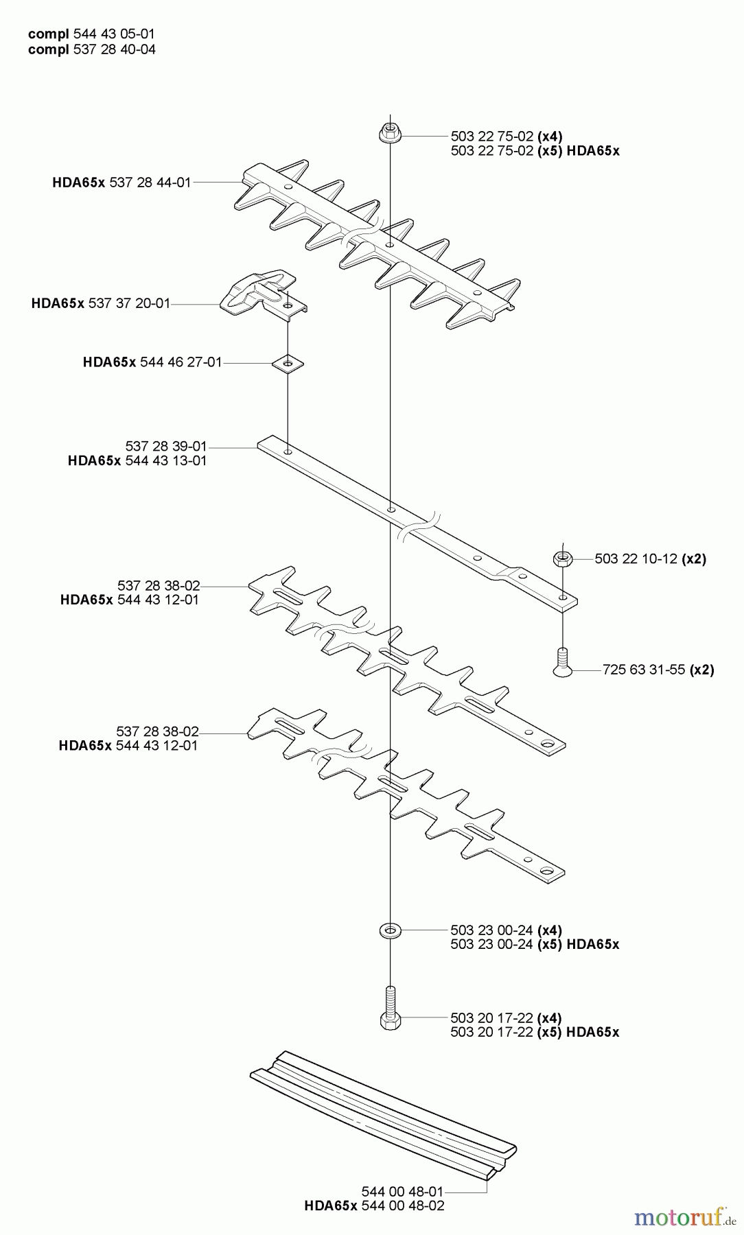 Husqvarna Zubehör HA 110 - Husqvarna Hedge Trimmer Attachment (2007-01 & After) Cutting Blades