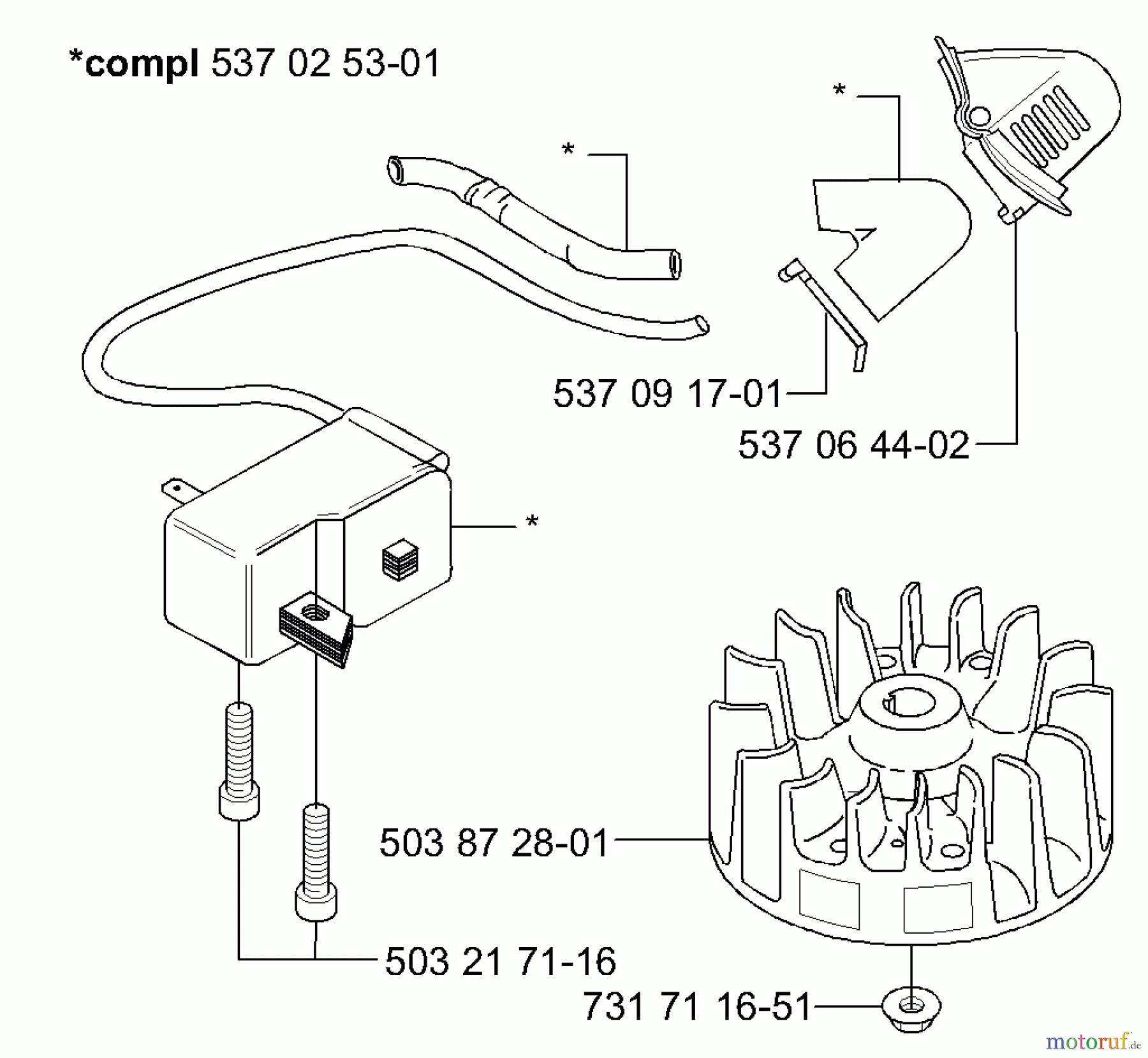 Husqvarna Heckenscheren 325 HS 99 - Husqvarna Hedge Trimmer (2000-10 & After) Ignition / Flywheel