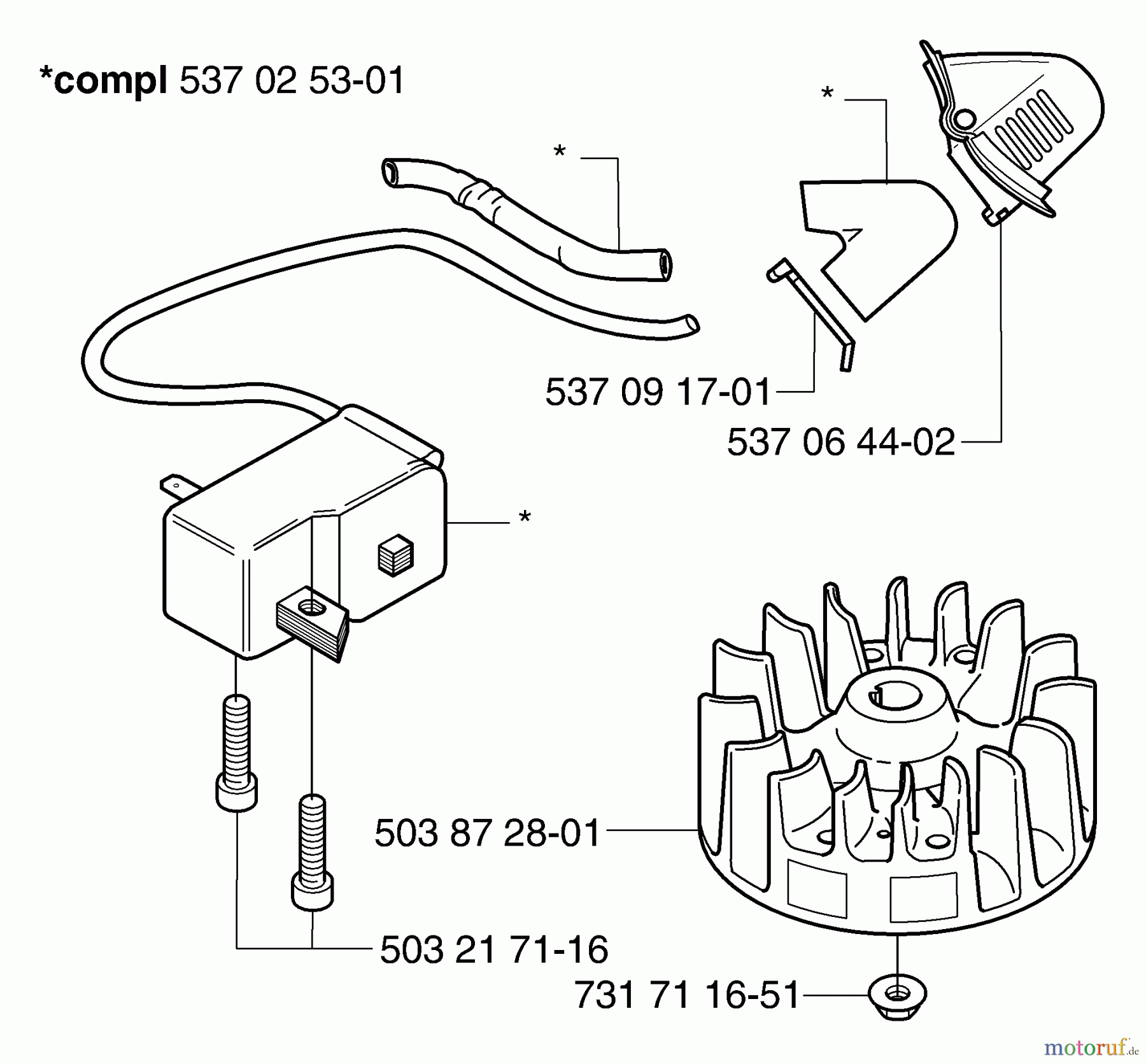Husqvarna Heckenscheren 325 HS 99X - Husqvarna Hedge Trimmer (2003-01 to 2008-04) Ignition/Flywheel