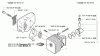 Husqvarna 325 HS 99X - Hedge Trimmer (2003-01 to 2008-04) Ersatzteile Piston/Cylinder & Muffler
