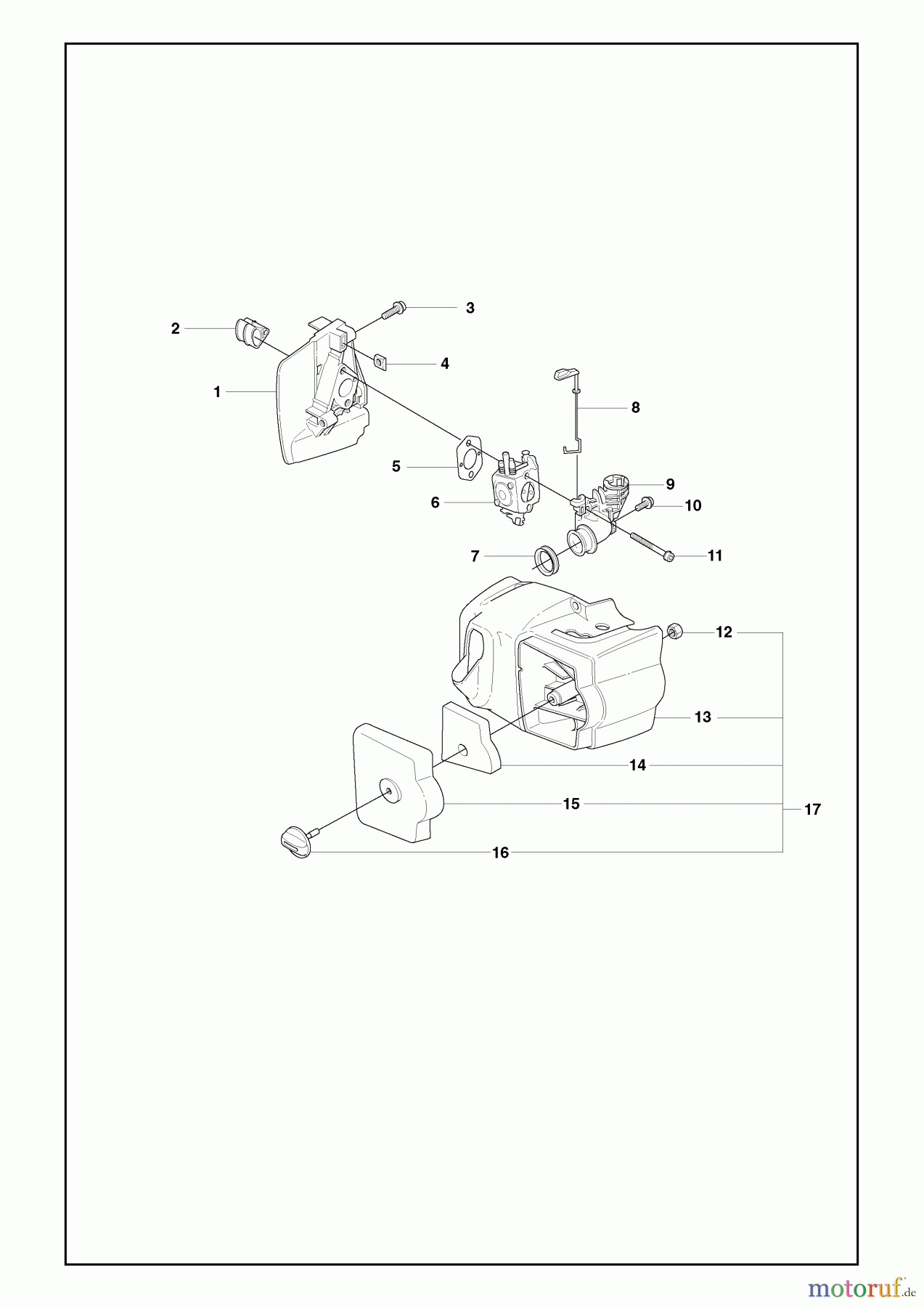  Husqvarna Heckenscheren 325 HS 99X - Husqvarna Hedge Trimmer (2008-05 & After) Carburetor & Air Filter