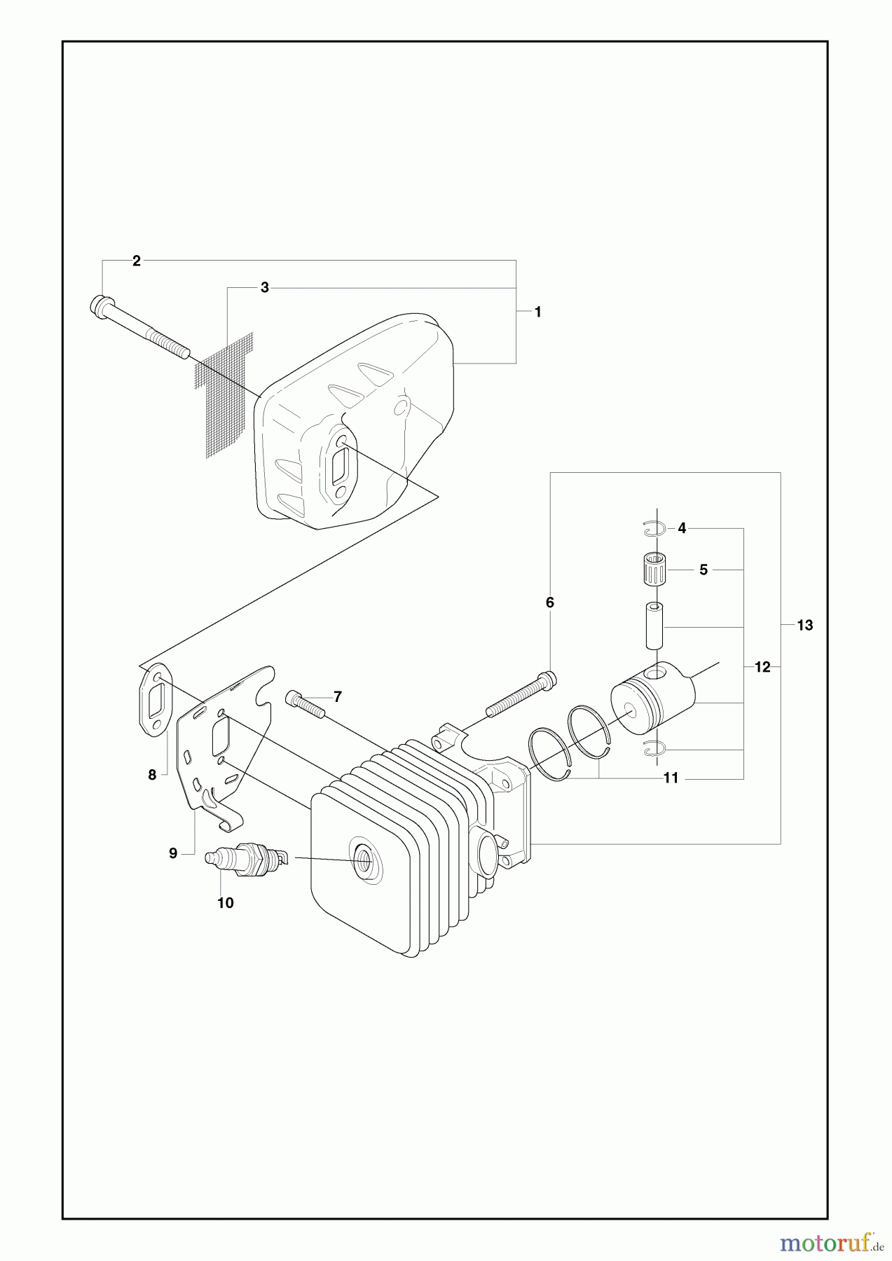Husqvarna Heckenscheren 325 HS 75X - Husqvarna Hedge Trimmer (2008-05 & After) Muffler