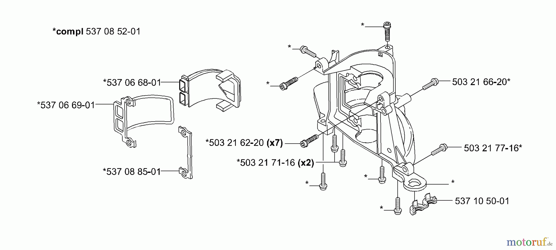 Husqvarna Heckenscheren 326 HD 75X - Husqvarna Hedge Trimmer (2002-02 to 2002-12) Crankcase