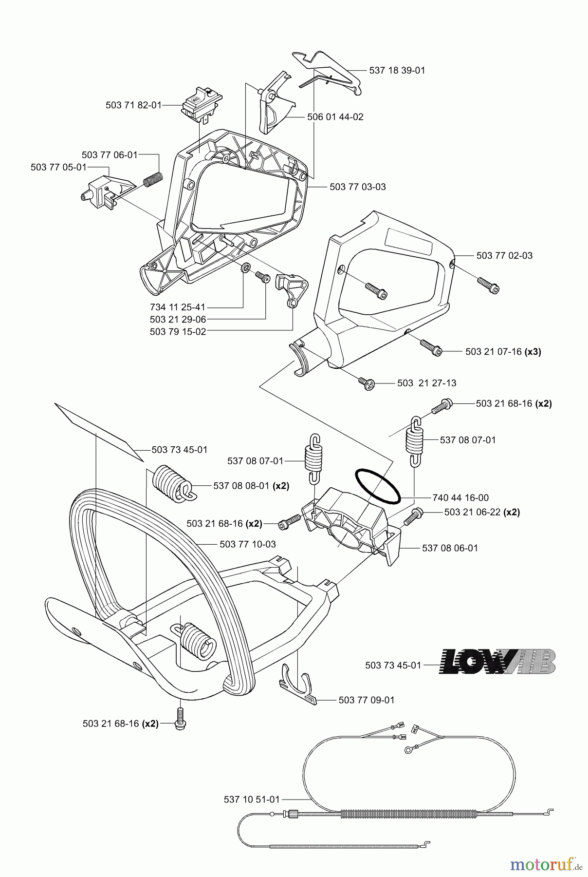 Husqvarna Heckenscheren 326 HD 60X - Husqvarna Hedge Trimmer (2002-02 to 2002-12) Handles / Throttle