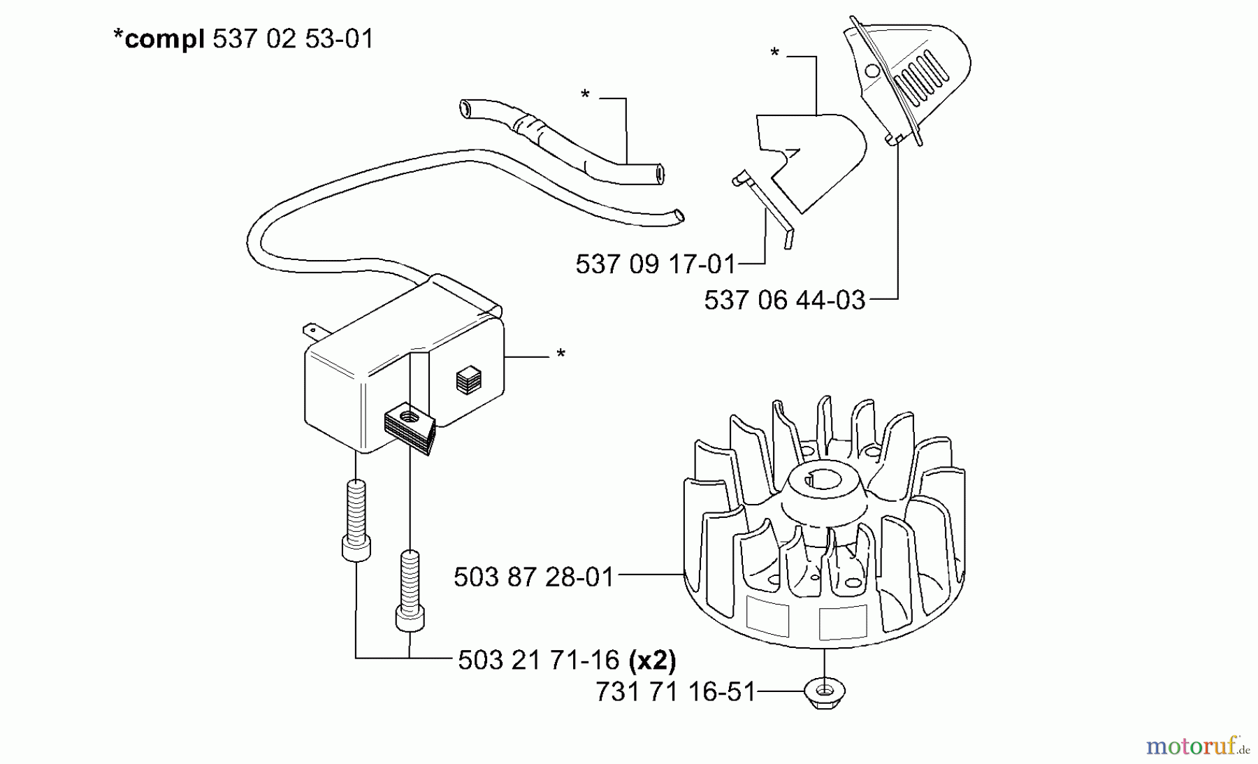 Husqvarna Heckenscheren 326 HD 75X - Husqvarna Hedge Trimmer (2002-02 to 2002-12) Ignition / Flywheel