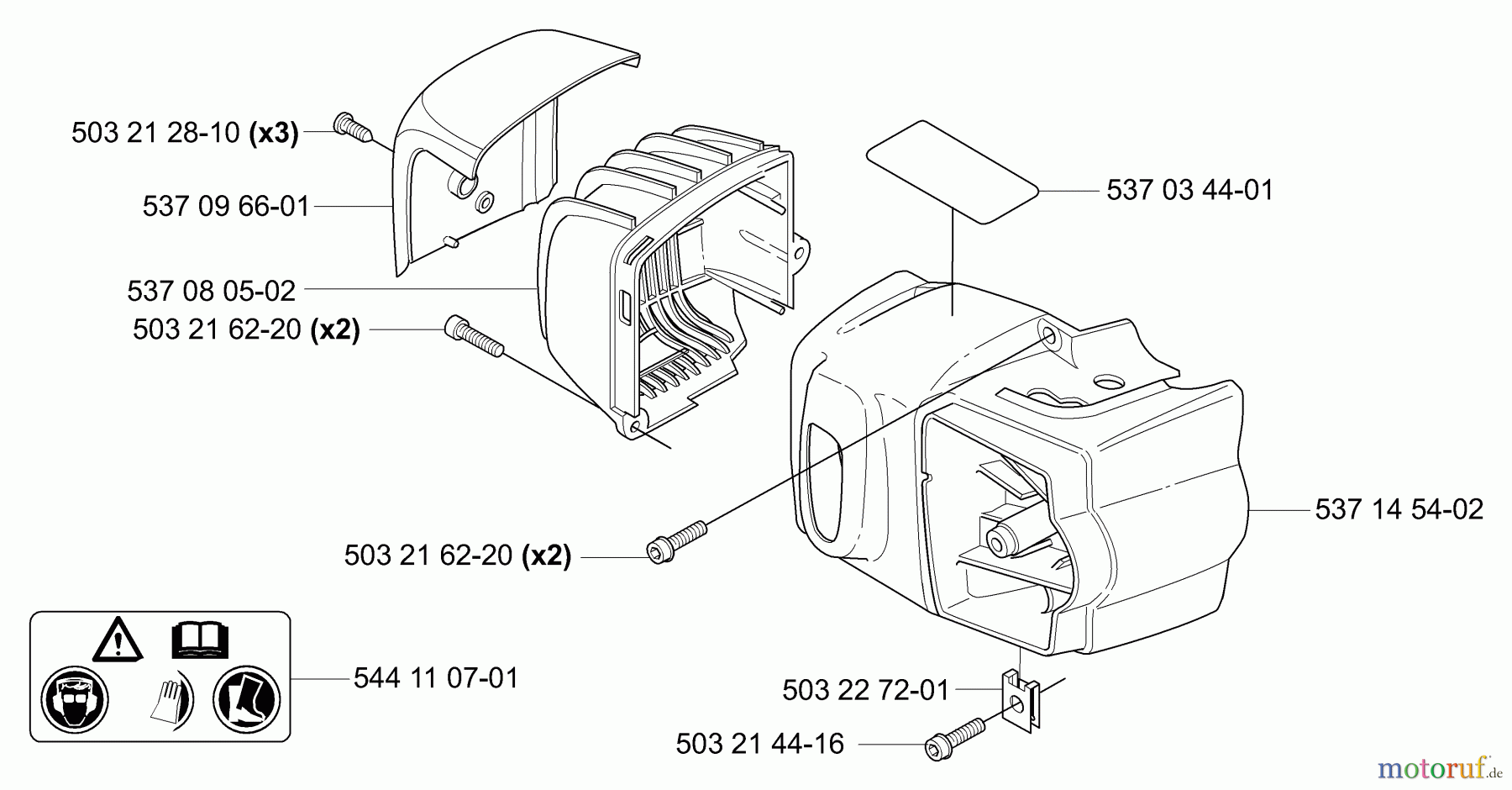 Husqvarna Heckenscheren 326 HD 60X - Husqvarna Hedge Trimmer (2006-07 & After) Covers/Housing