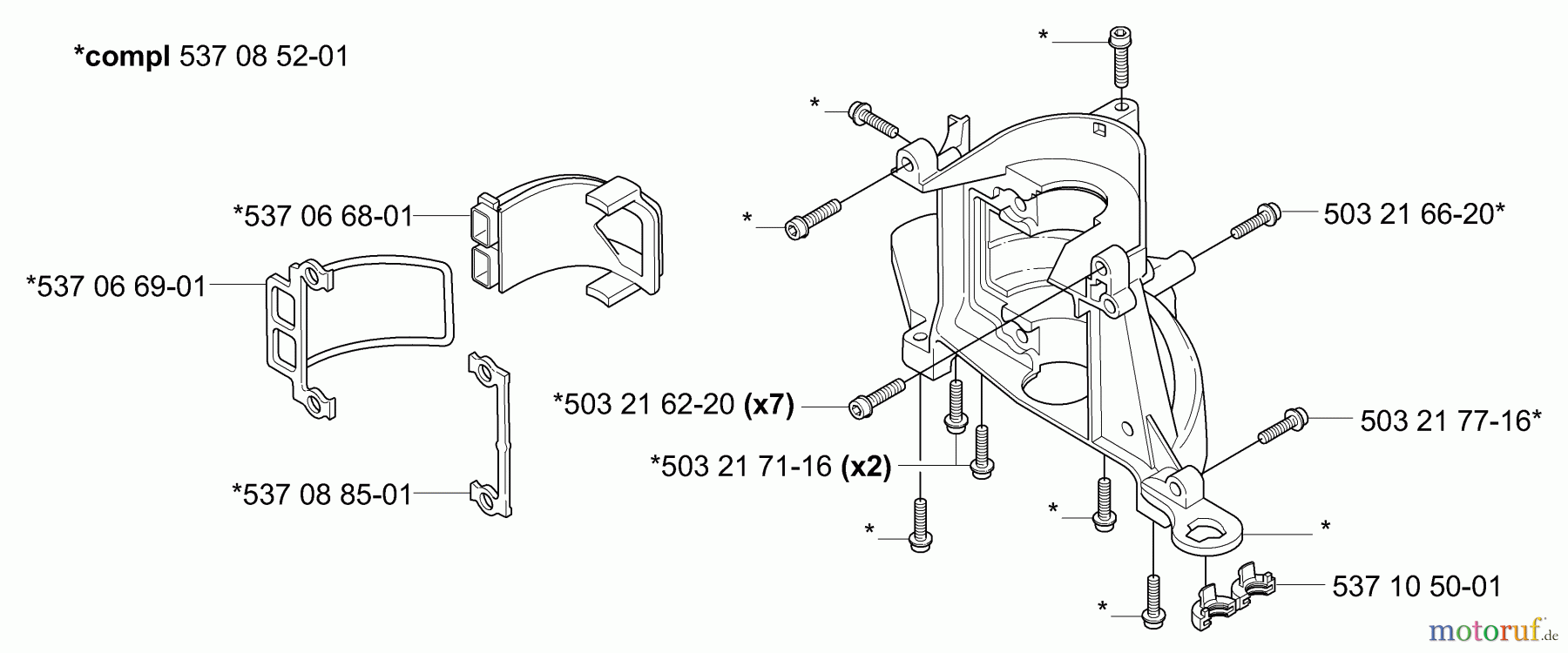 Husqvarna Heckenscheren 326 HD 60X - Husqvarna Hedge Trimmer (2006-07 & After) Crankcase