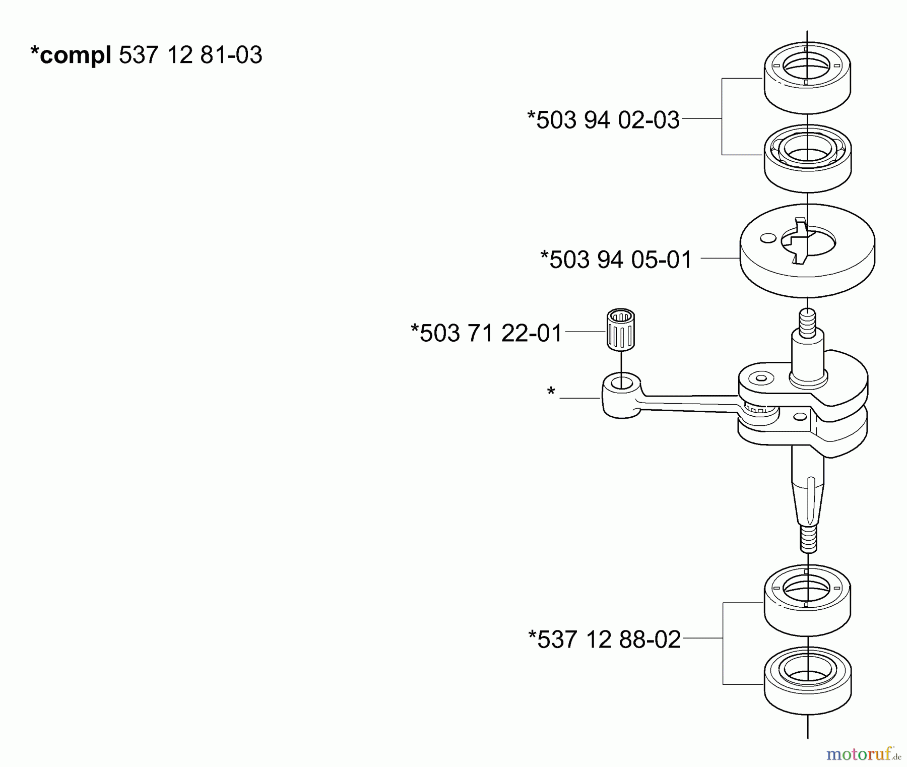 Husqvarna Heckenscheren 326 HD 60X - Husqvarna Hedge Trimmer (2006-07 & After) Crankshaft