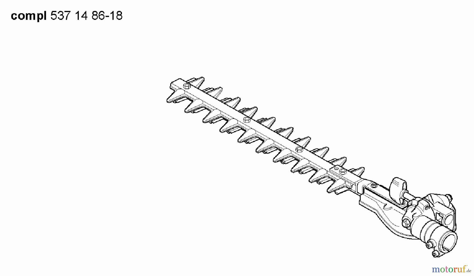 Husqvarna Heckenscheren 326 HDA 55X - Husqvarna Hedge Trimmer (2005-10 & After) Cutting Assy