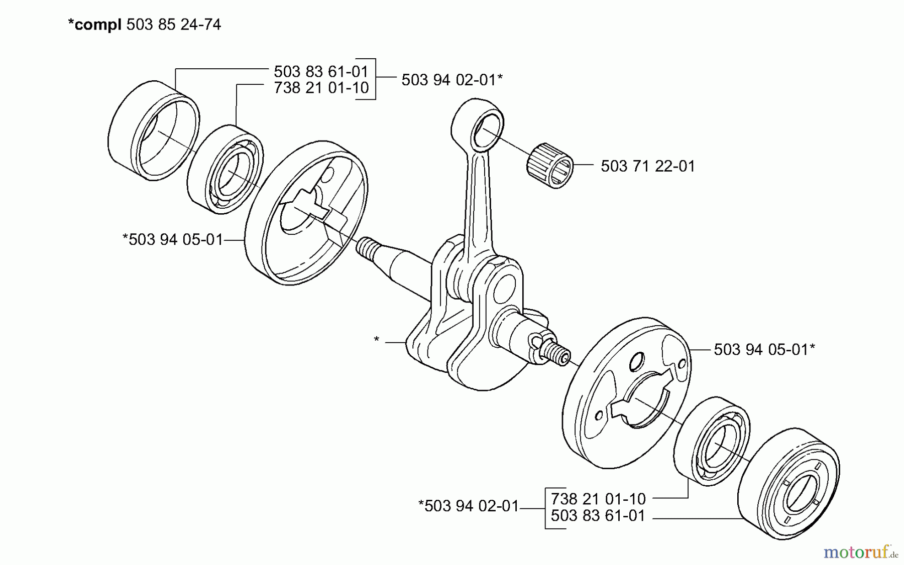 Husqvarna Heckenscheren 326 HDA - Husqvarna Hedge Trimmer (E-tech 2 & After) Crankshaft