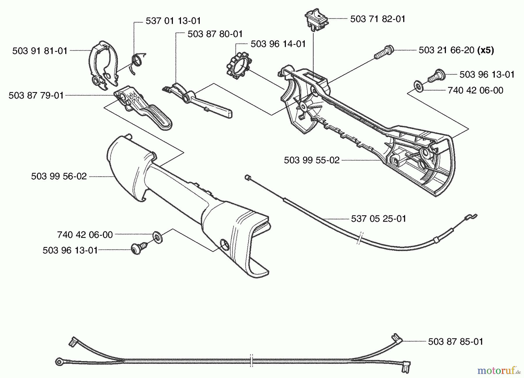 Husqvarna Heckenscheren 326 HE 4X - Husqvarna Hedge Trimmer (2003-01 to 2003-12) Throttle