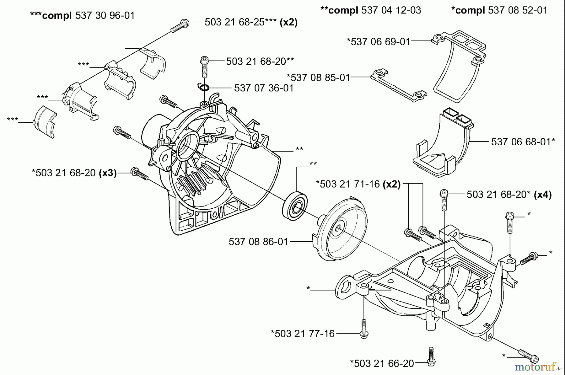 Husqvarna Heckenscheren 326 HE 4X - Husqvarna Hedge Trimmer (2004-01 to 2005-09) Crankcase