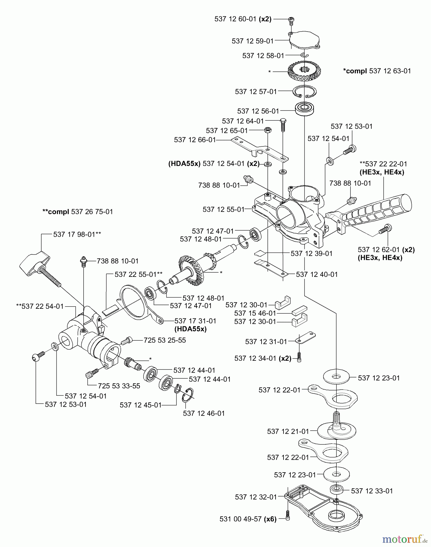 Husqvarna Zubehör HA 850 - Husqvarna Hedge Trimmer Attachment (2004-01 to 2005-08) Gear Box Assy.