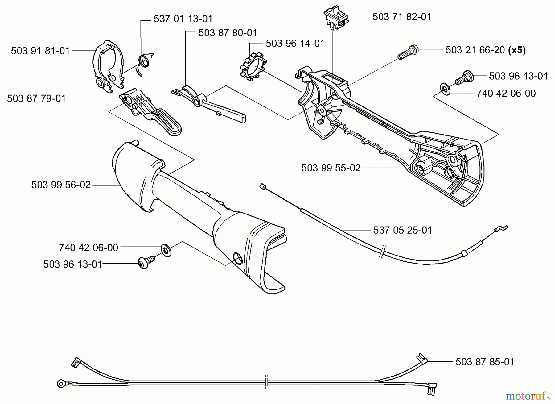 Husqvarna Zubehör HA 850 - Husqvarna Hedge Trimmer Attachment (2004-01 to 2005-08) Throttle