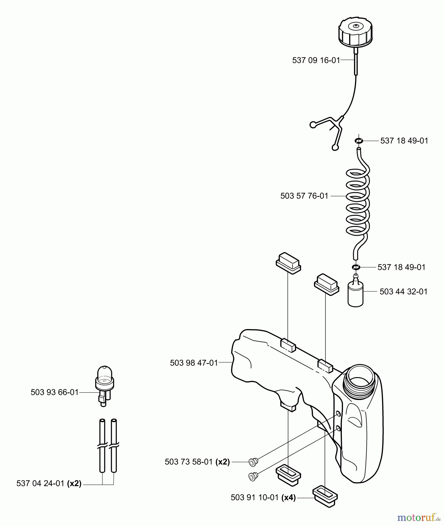 Husqvarna Heckenscheren 326 HS 99X - Husqvarna Hedge Trimmer (2003-01 & After) Fuel Tank
