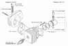 Husqvarna 326 HS 99X - Hedge Trimmer (2003-01 & After) Ersatzteile Piston/Cylinder & Muffler