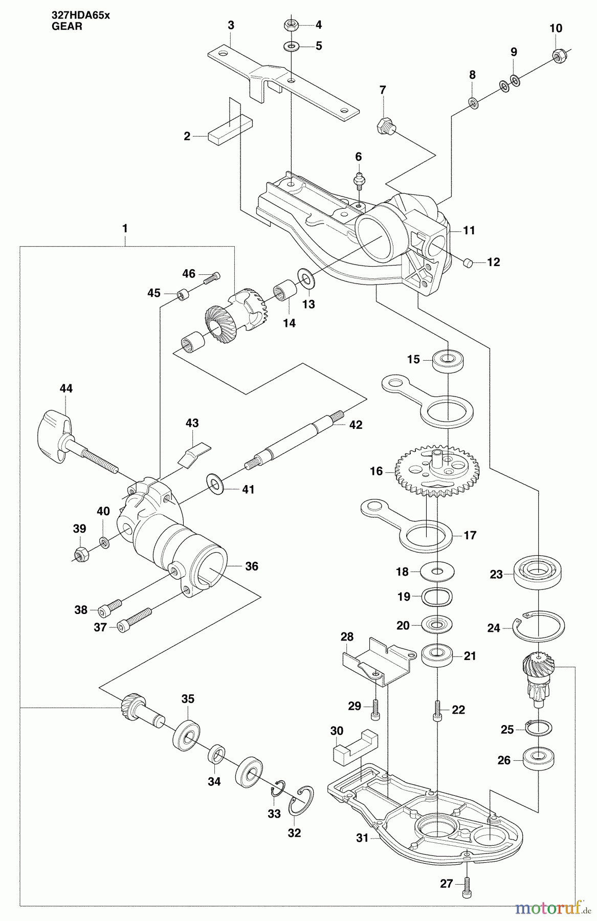 Husqvarna Heckenscheren 327 HDA 65X - Husqvarna Hedge Trimmer (2009-04 & After) Repair Parts and Gear