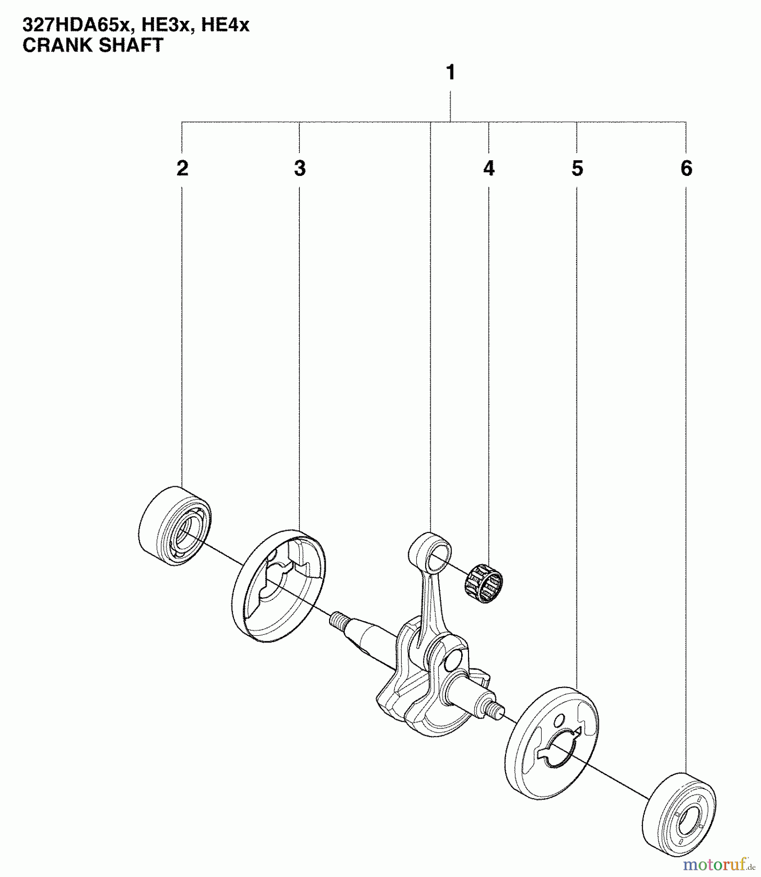 Husqvarna Heckenscheren 327 HE 4X - Husqvarna Hedge Trimmer (2009-04 & After) Crank Shaft