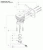 Husqvarna 327 HE 4X - Hedge Trimmer (2009-04 & After) Ersatzteile Cylinder Piston & Muffler