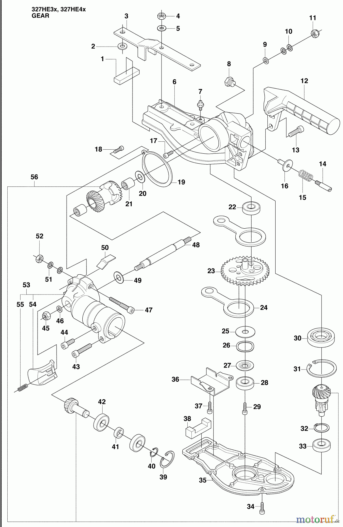 Husqvarna Heckenscheren 327 HE 4X - Husqvarna Hedge Trimmer (2009-04 & After) Gear #1