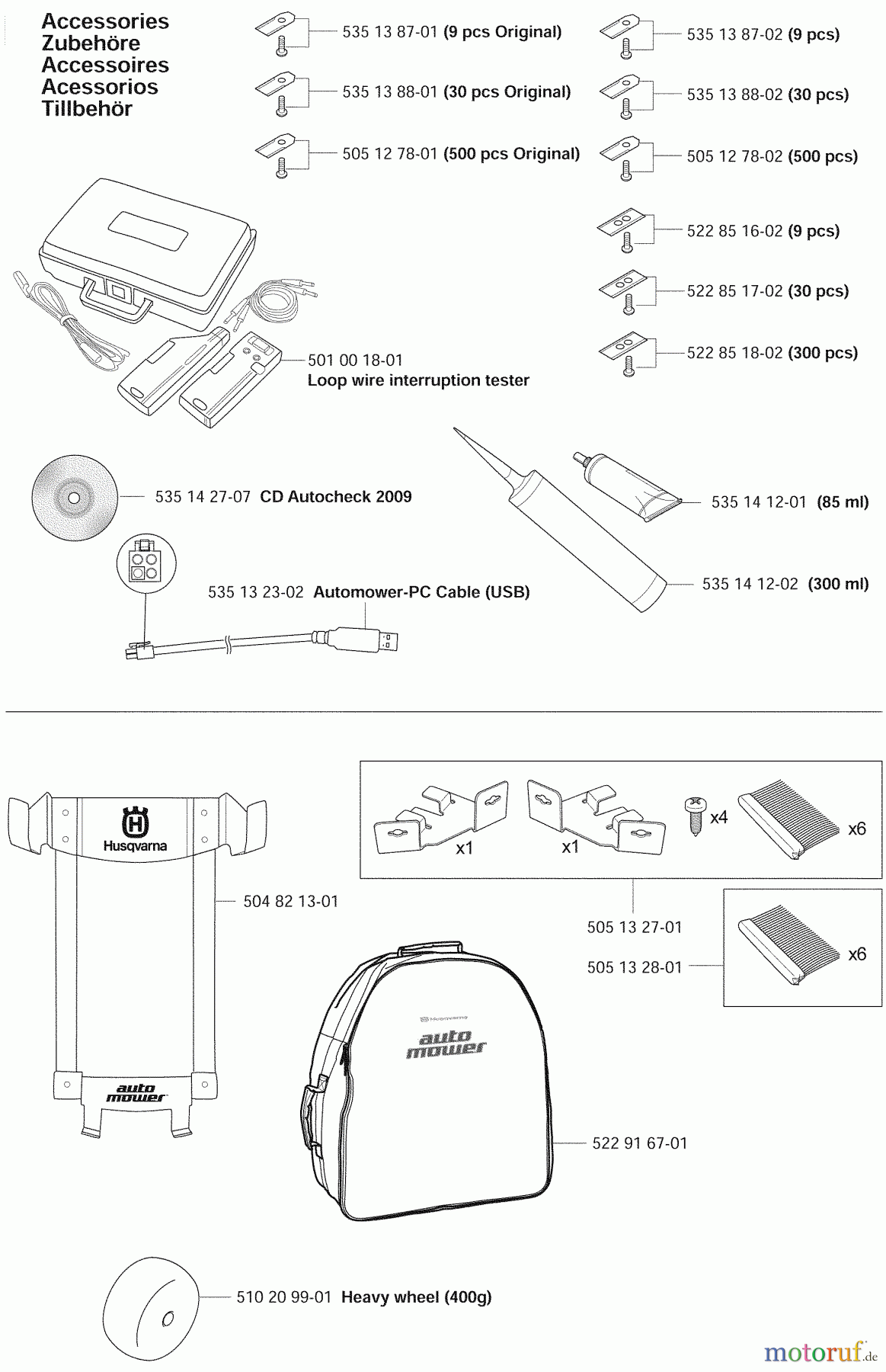  Husqvarna Automower, Mähroboter 210 C - Husqvarna Auto Mower (2009-02 & After) Installation / Accessories
