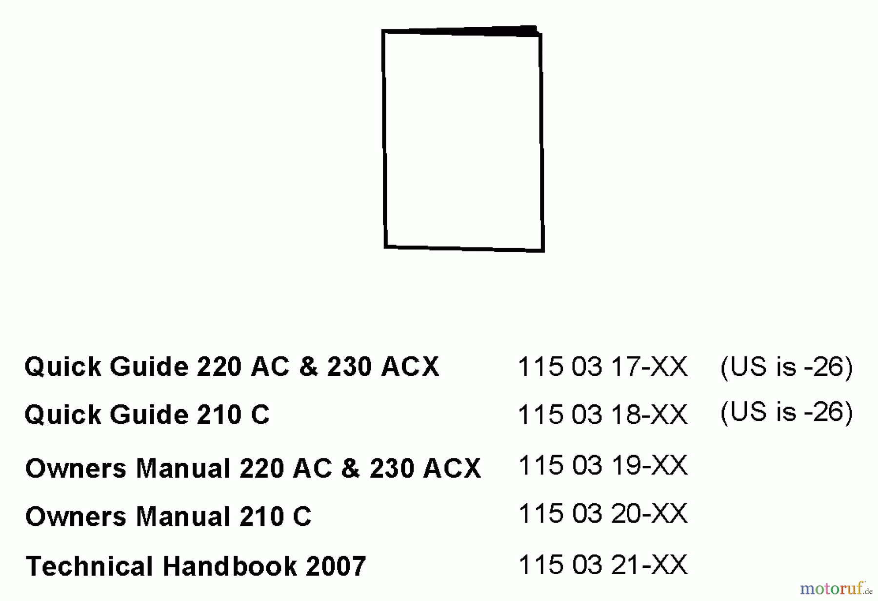  Husqvarna Automower, Mähroboter 220 AC - Husqvarna Auto Mower (2007-02 to 2007-04) Handbook/Manuals