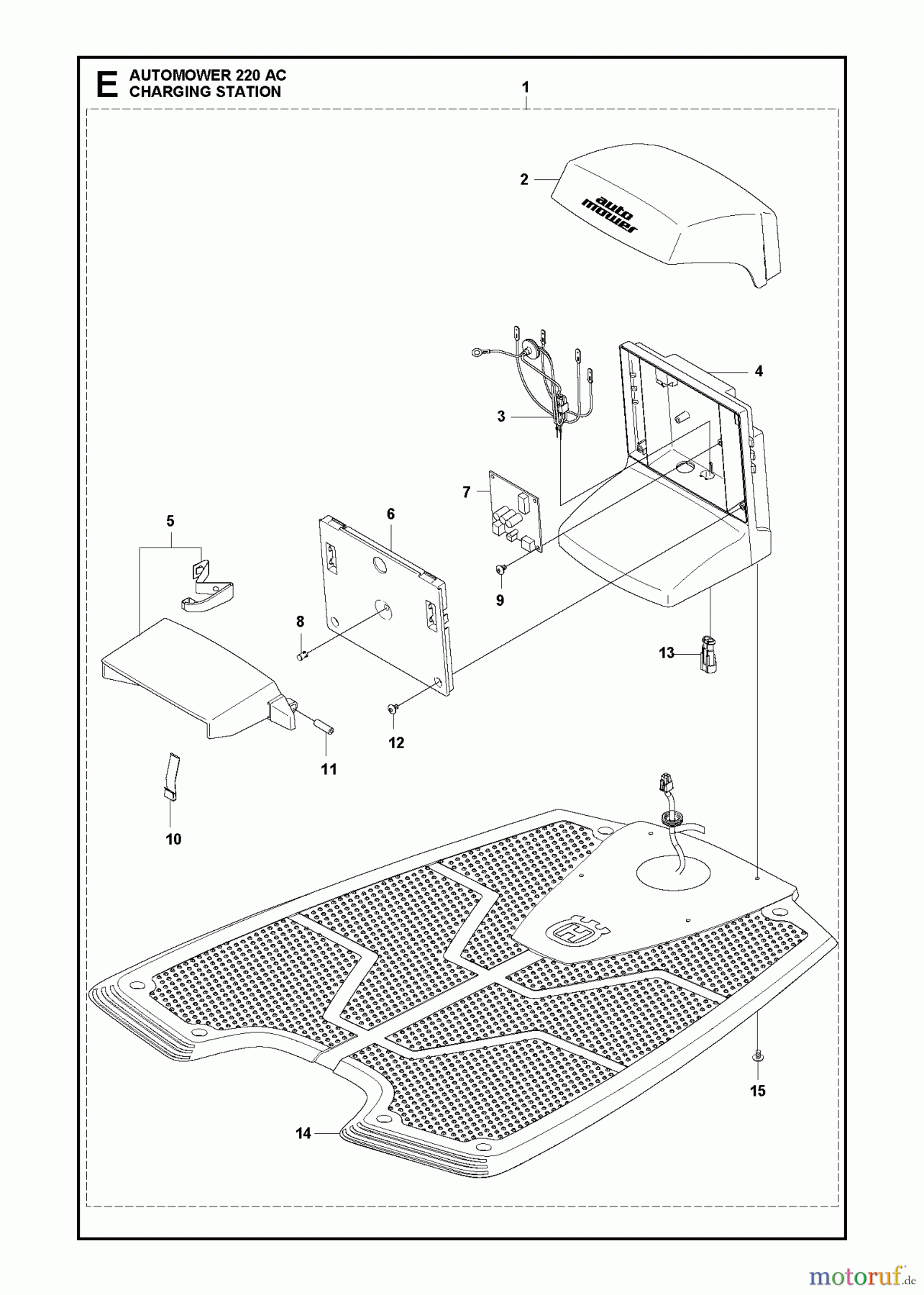 Husqvarna Automower, Mähroboter 220 AC - Husqvarna Auto Mower (2013-01 & After) CHARGING STATION #2
