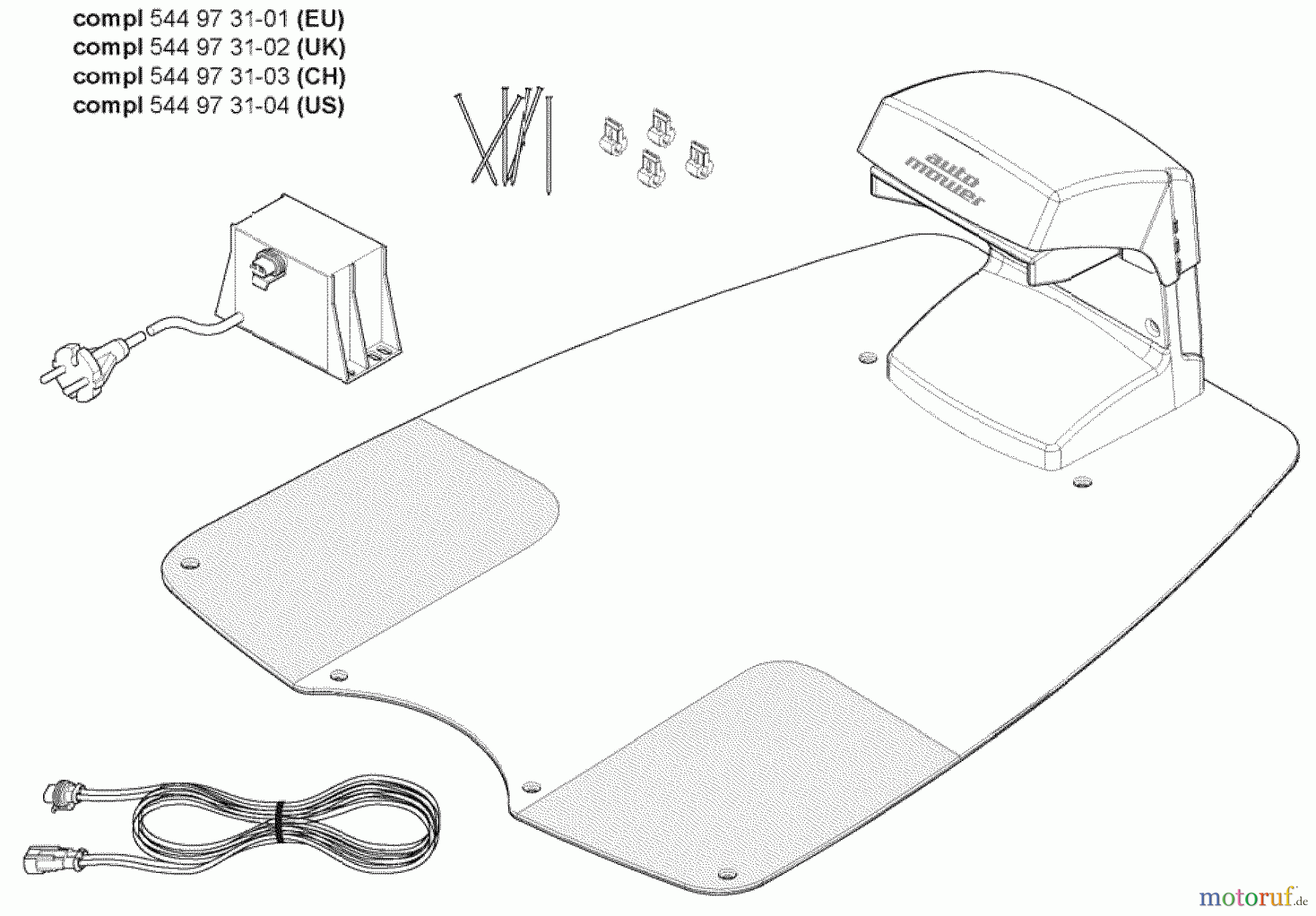 Husqvarna Automower, Mähroboter 230 ACX - Husqvarna Auto Mower (2007-07 to 2008-01) Charging Station (EU UK CH US)
