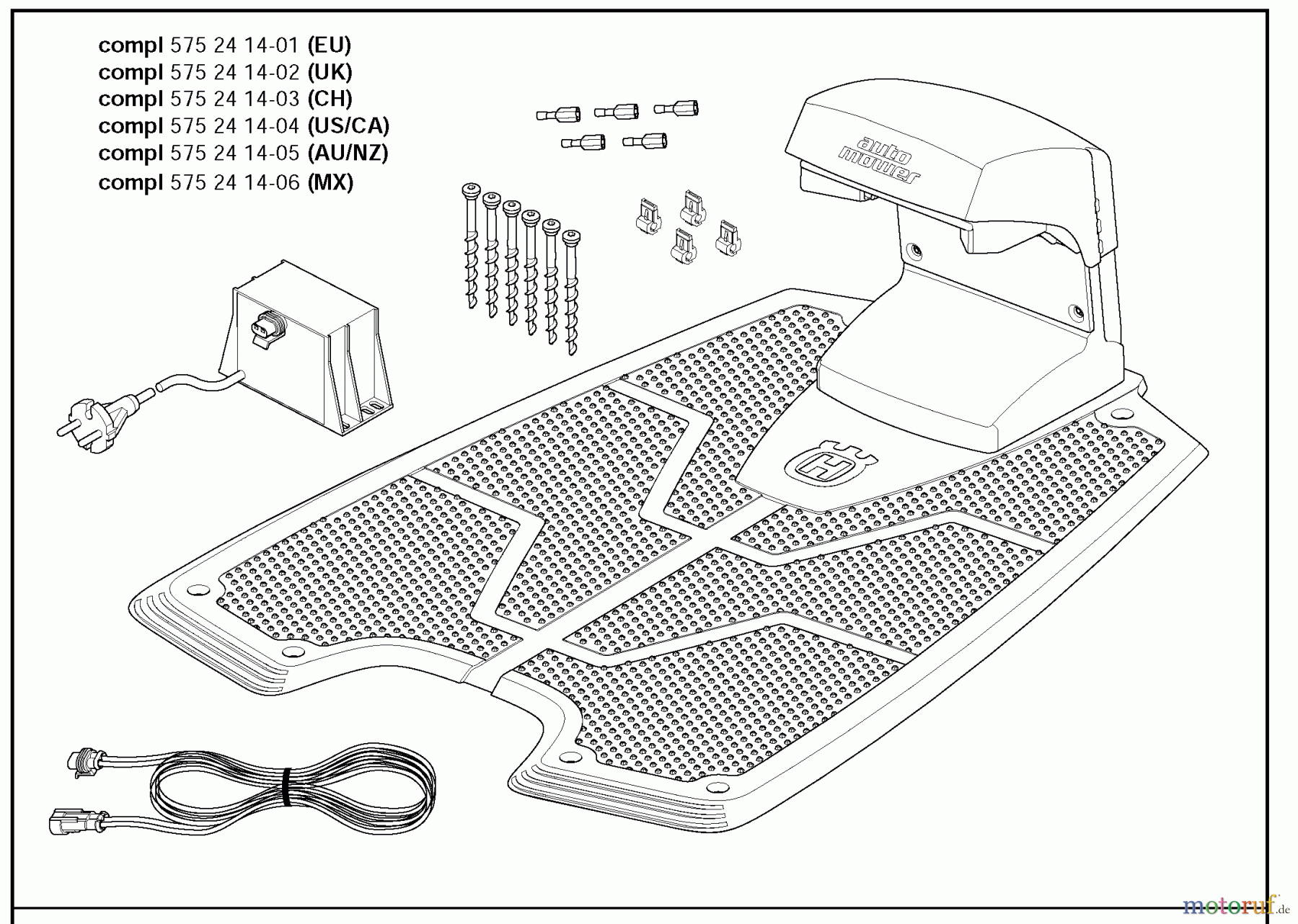 Husqvarna Automower, Mähroboter 260 ACX - Husqvarna Auto Mower (2010-02 & After) Charging Station #1