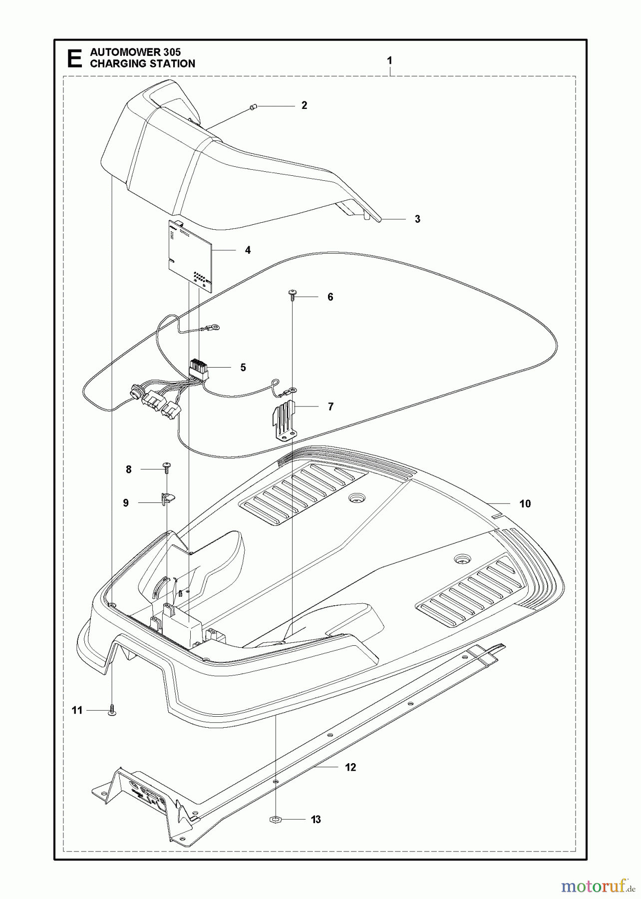 Husqvarna Automower, Mähroboter 305 - Husqvarna Auto Mower (2013-01 & After) CHARGING STATION
