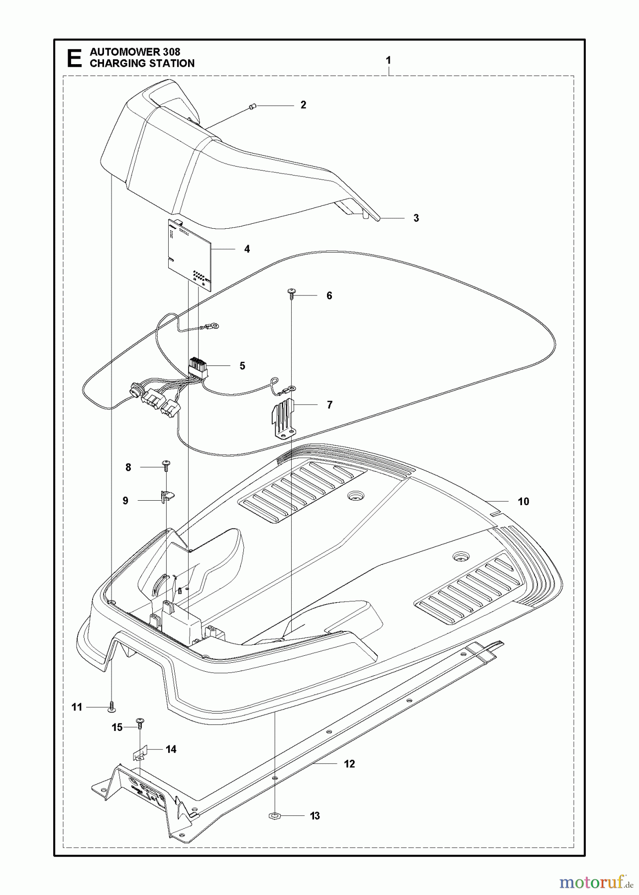 Husqvarna Automower, Mähroboter 308 - Husqvarna Auto Mower (2013-01 & After) CHARGING STATION