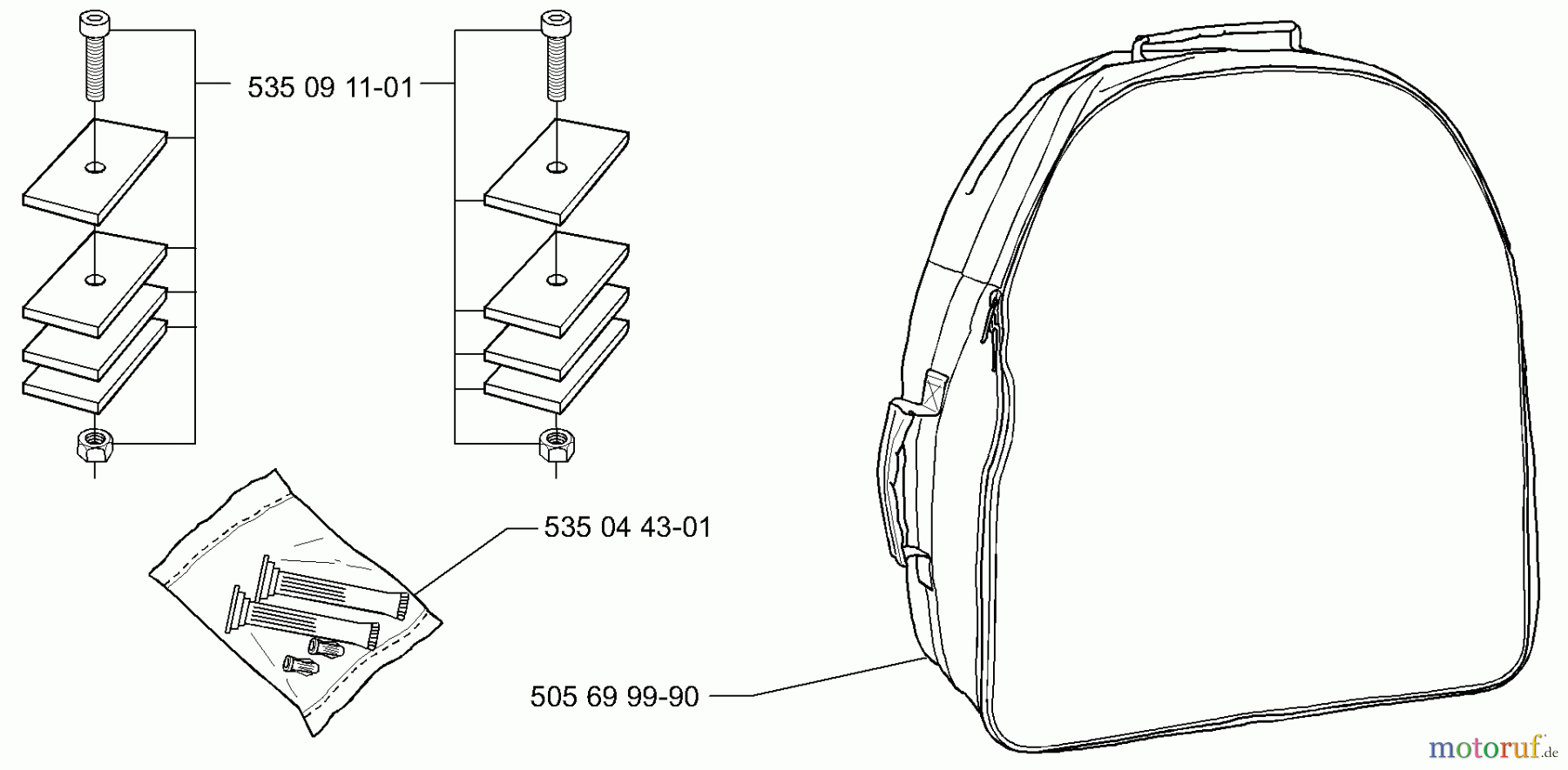 Husqvarna Automower, Mähroboter 953528301 - Husqvarna Solar Auto Mower (2000-10 to 2000-12) Weight Kit / Storage Bag