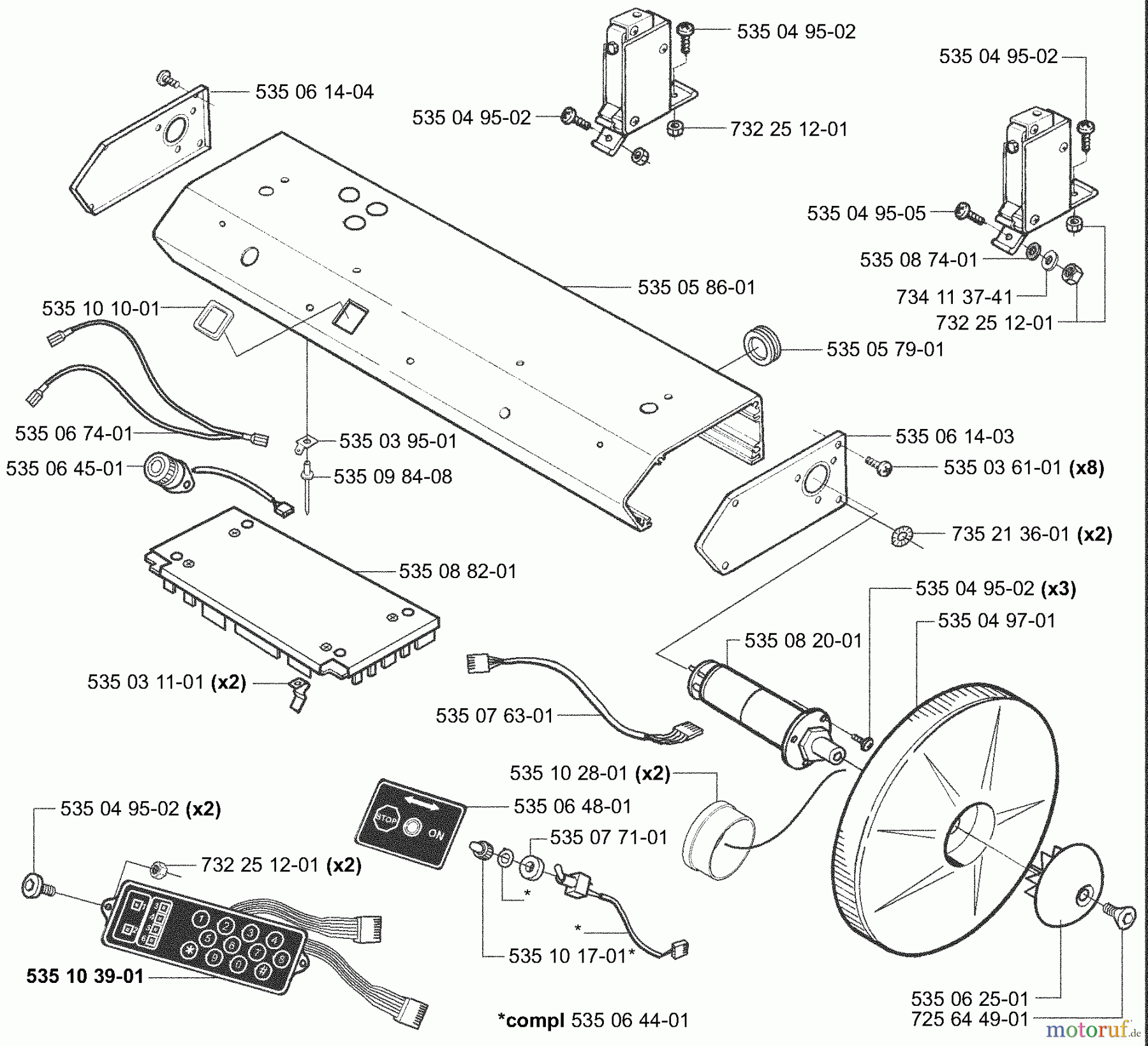 Husqvarna Automower, Mähroboter 953528302 - Husqvarna Auto Mower (2003-04 & After) Drive/Wheel/Motor