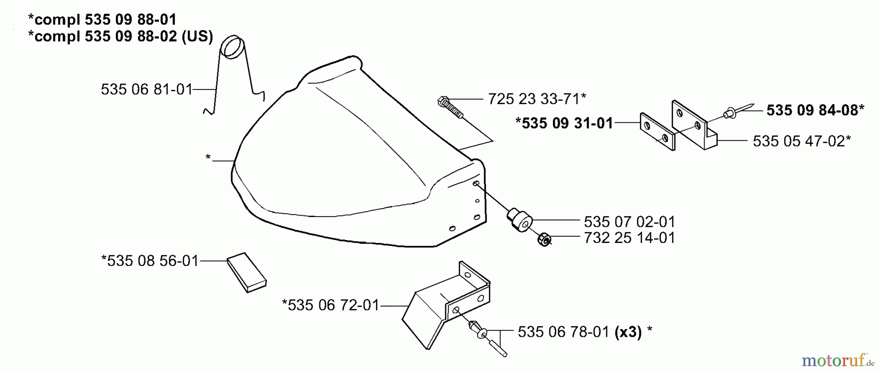 Husqvarna Automower, Mähroboter Husqvarna Auto Mower (2001-01 to 2002-01) Rear Panel Assy.