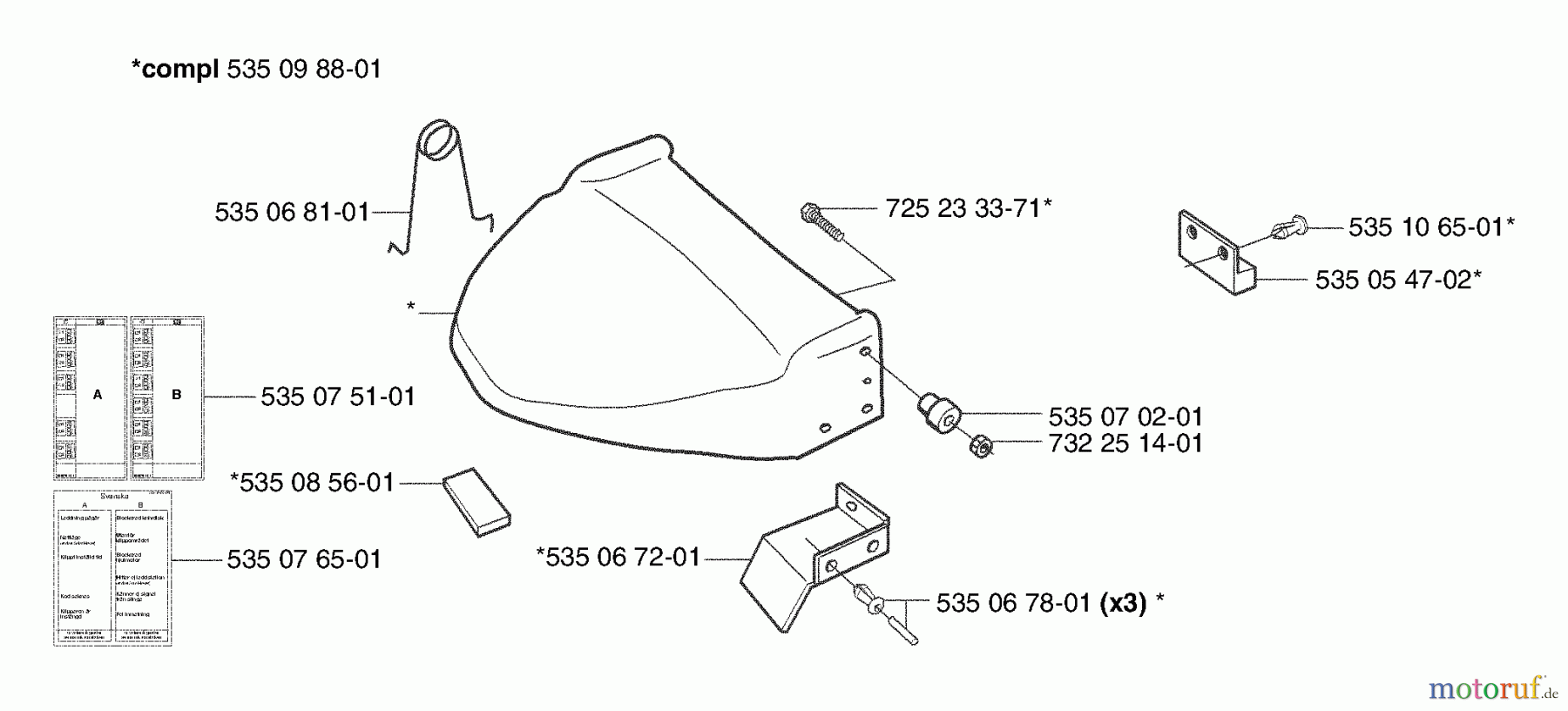 Husqvarna Automower, Mähroboter Husqvarna Auto Mower (2003-01 to 2003-03) Rear Panel Assy.
