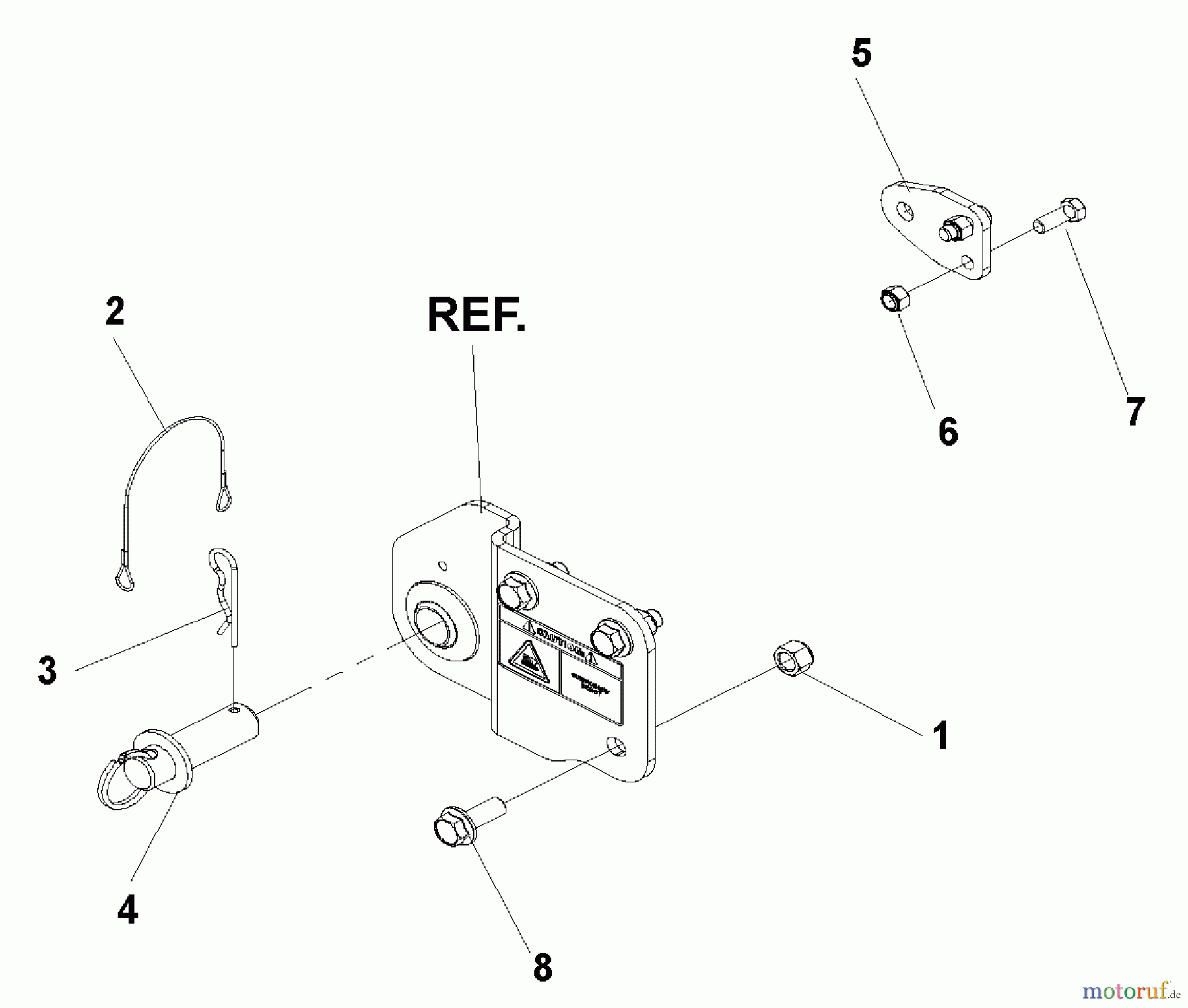 Husqvarna Zubehör, Rasenmäher / Mäher 539113706 - Husqvarna Dump From Seat Grass Collection System (2006-09 & After) HARDWARE KIT