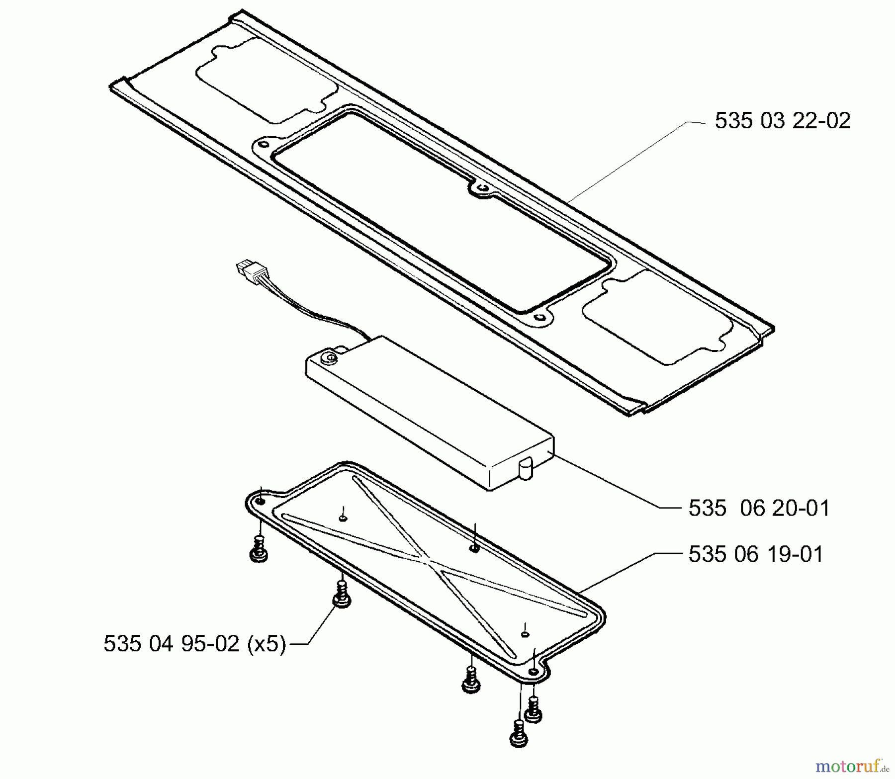 Husqvarna Automower, Mähroboter Husqvarna Solar Auto Mower (1999-02 to 2000-01) Battery Assembly