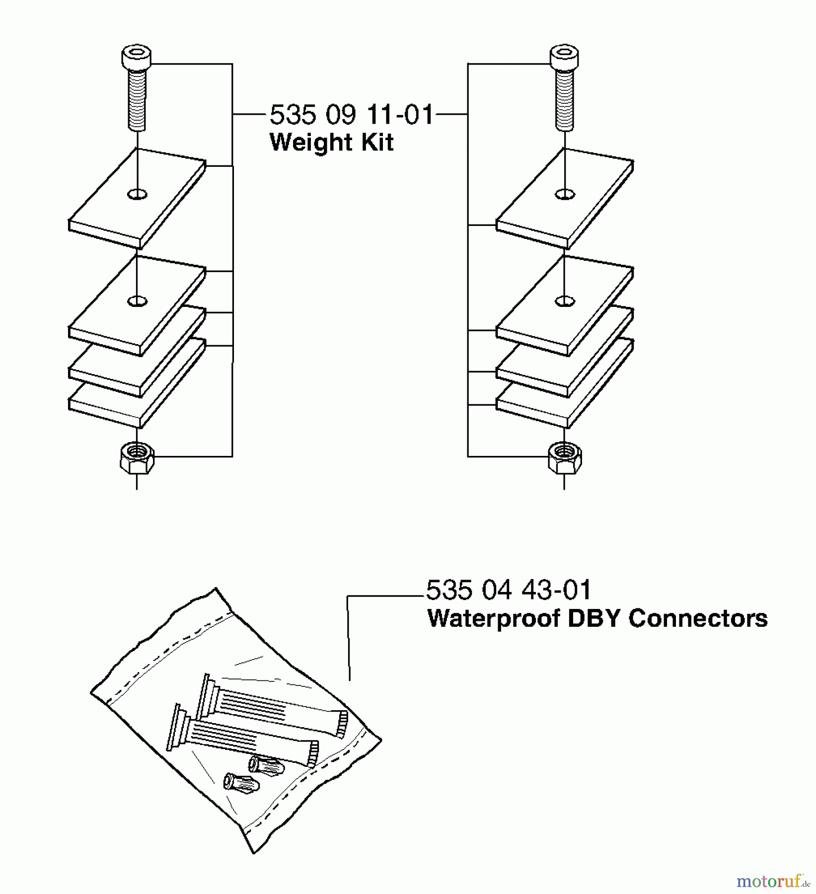Husqvarna Automower, Mähroboter Husqvarna Solar Auto Mower (2000-02 to 2000-12) Weight Kit