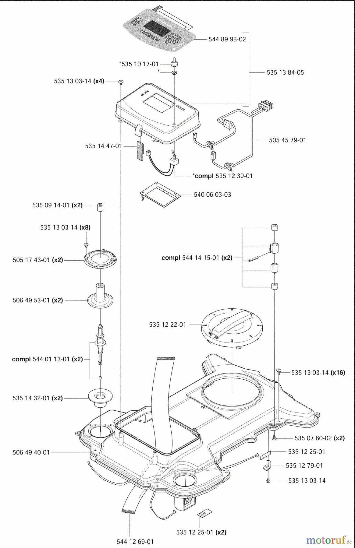 Husqvarna Automower, Mähroboter Husqvarna Solar Auto Mower Hybrid (2008-05 to 2009-10) Chassis/Upper