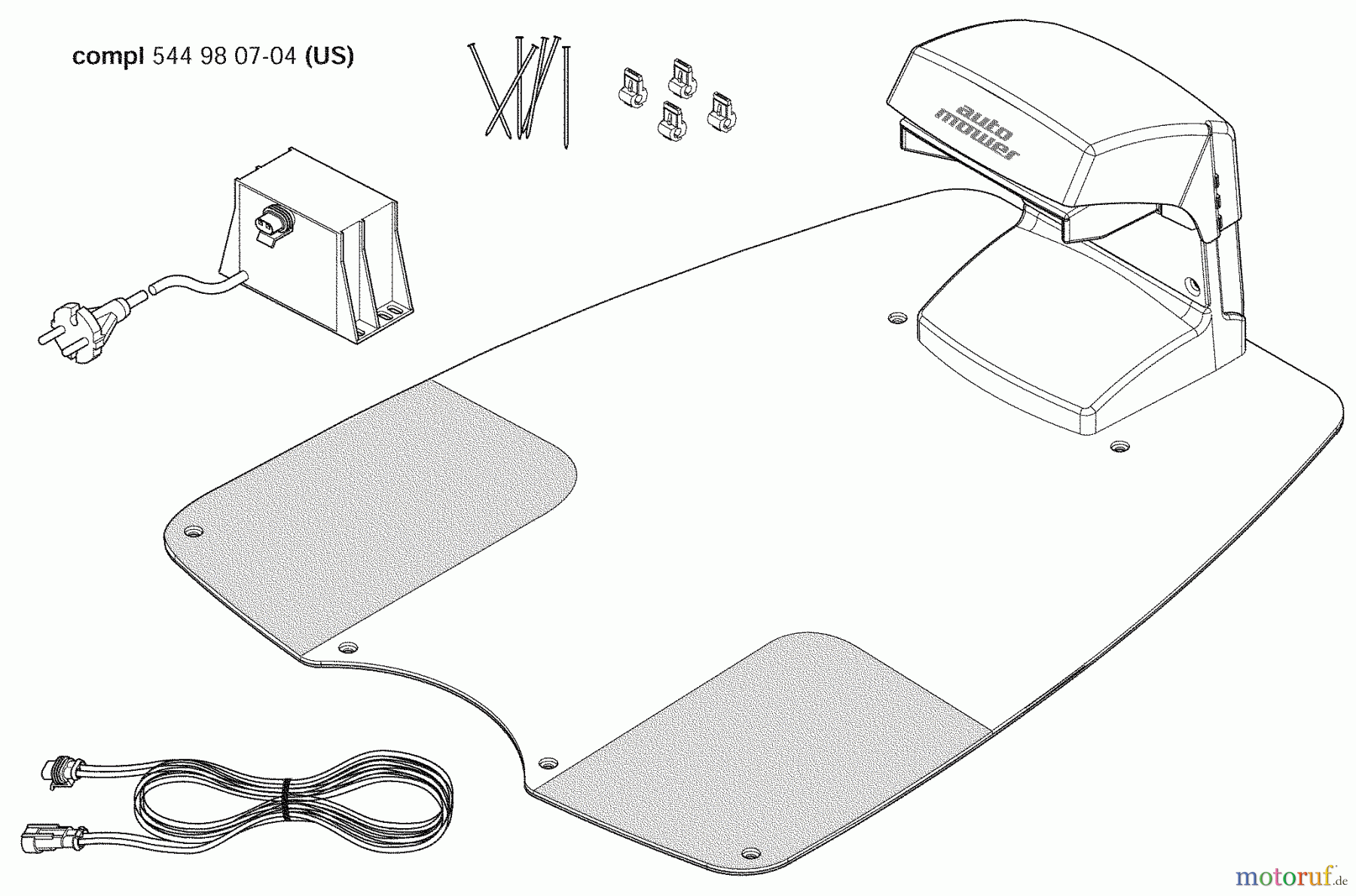 Husqvarna Automower, Mähroboter Husqvarna Solar Auto Mower Hybrid (2008-05 to 2009-10) Installation Hardware #1