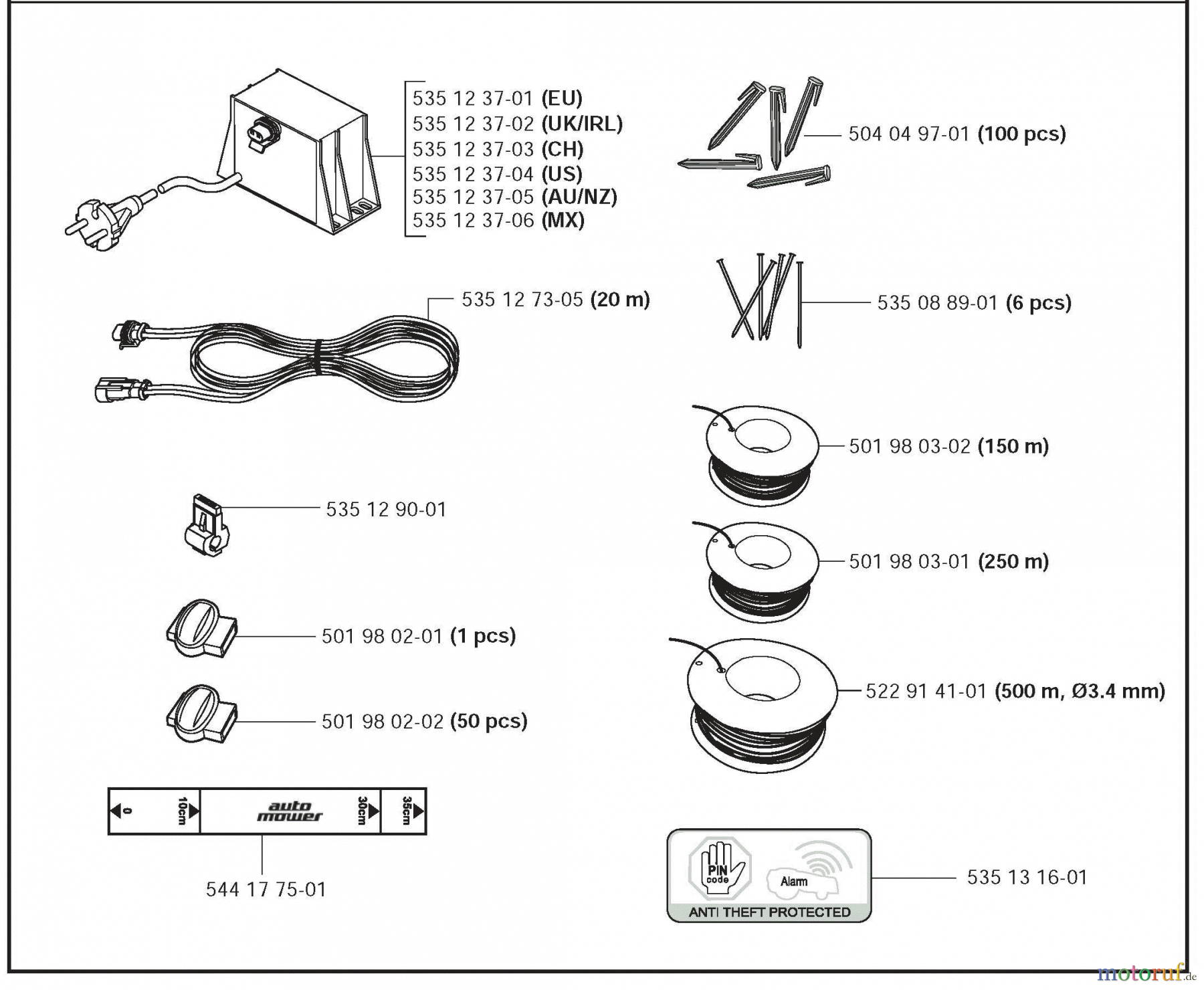 Husqvarna Automower, Mähroboter Husqvarna Solar Auto Mower Hybrid (2009-11 & After) Charging Station #3