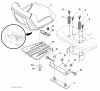 Husqvarna 2042LS (96043004800) - Lawn Tractor (2007-12 & After) (California) Ersatzteile Seat Assembly