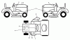 Husqvarna 2042LS (96043006200) - Lawn Tractor (2008-11 & After) Ersatzteile Decals