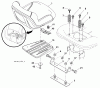 Husqvarna 2042LS (96043007500) - Lawn Tractor (2008-11 & After) Ersatzteile Seat Assembly