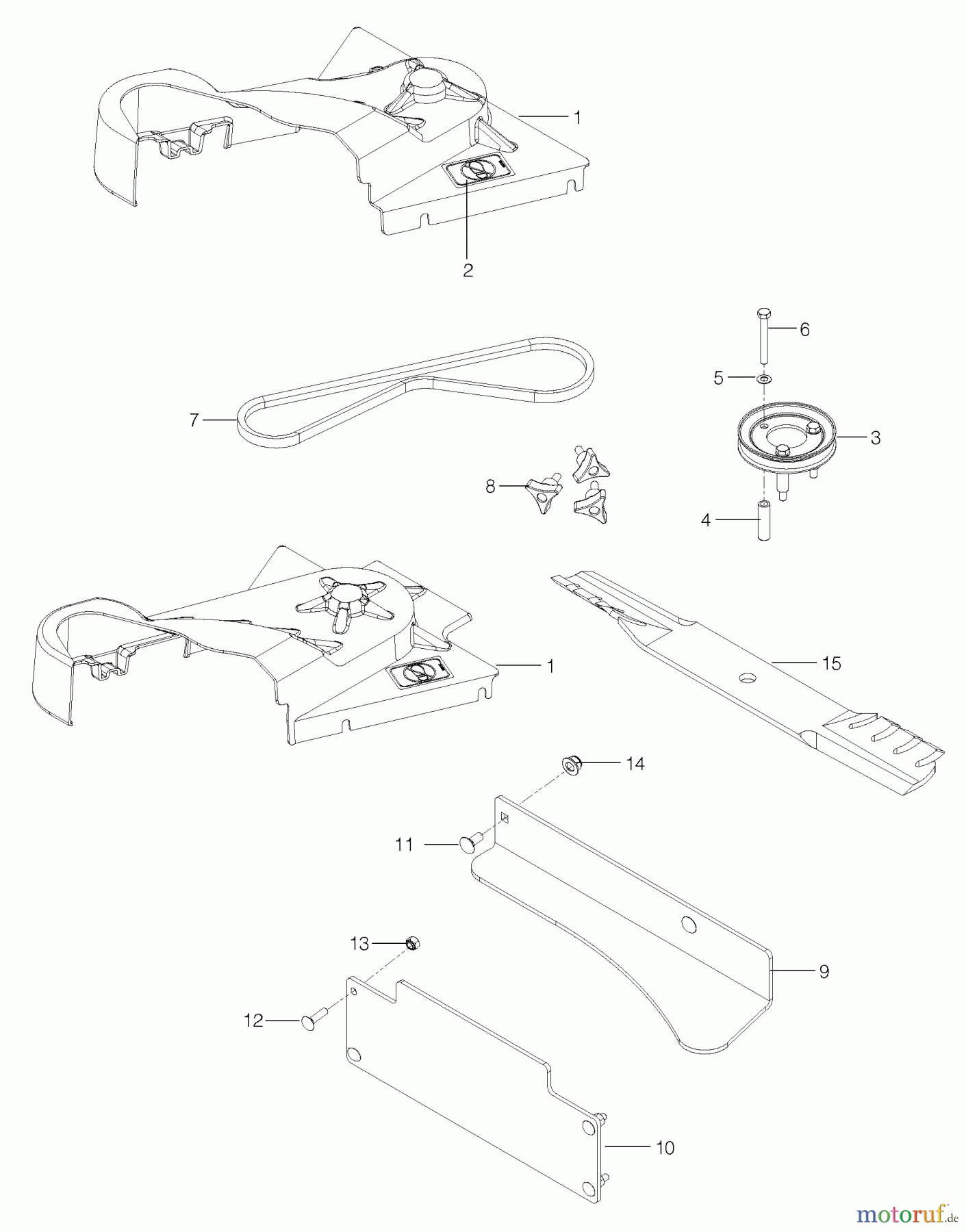 Husqvarna Zubehör, Rasenmäher / Mäher 966406901 - Husqvarna Collection System (2010-01 & After) Repair Parts #3