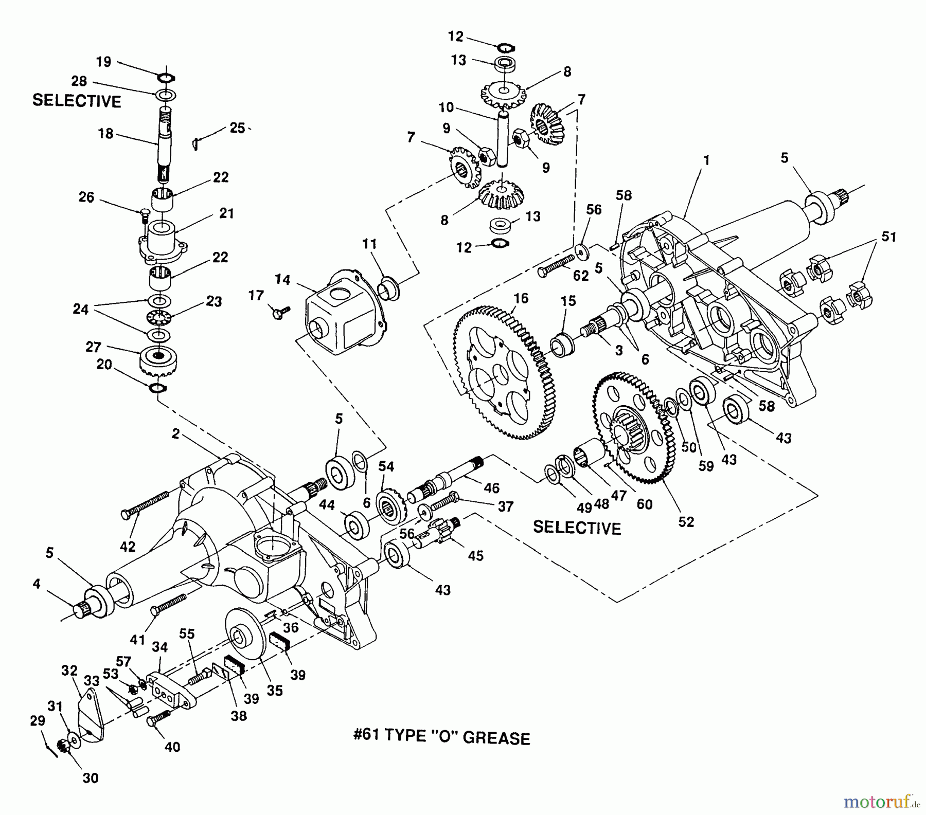 Husqvarna Rasen und Garten Traktoren 4125H - Husqvarna Lawn Tractor (1992-01 & After) Transaxle